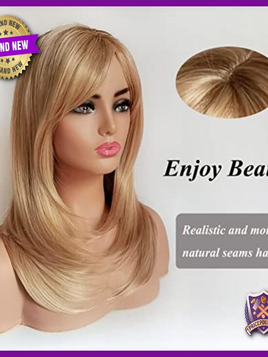 Long Straight Bob Wig Heat Resistant Synthetic Hair Daily Wear main image 5